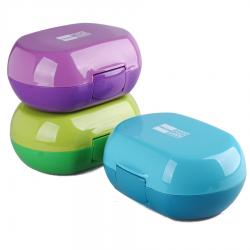 鮮樂(lè)雙層3格餐盒（橢圓7