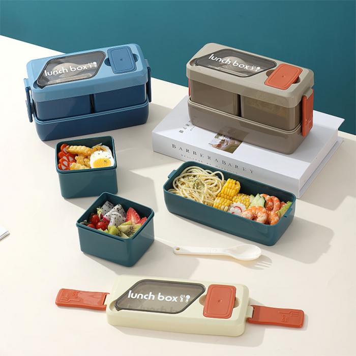 北歐雙層兩杯飯盒(110